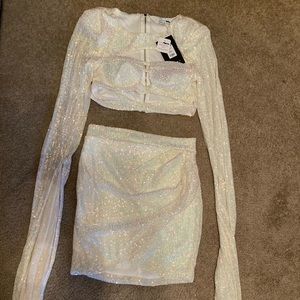 White. Sequence two-piece